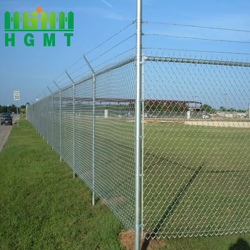 Wholesale Hot Dipped Galvanized Barbed Wire 6mm Aperture Chain Link Fence Extensions from China for Farm Fencing