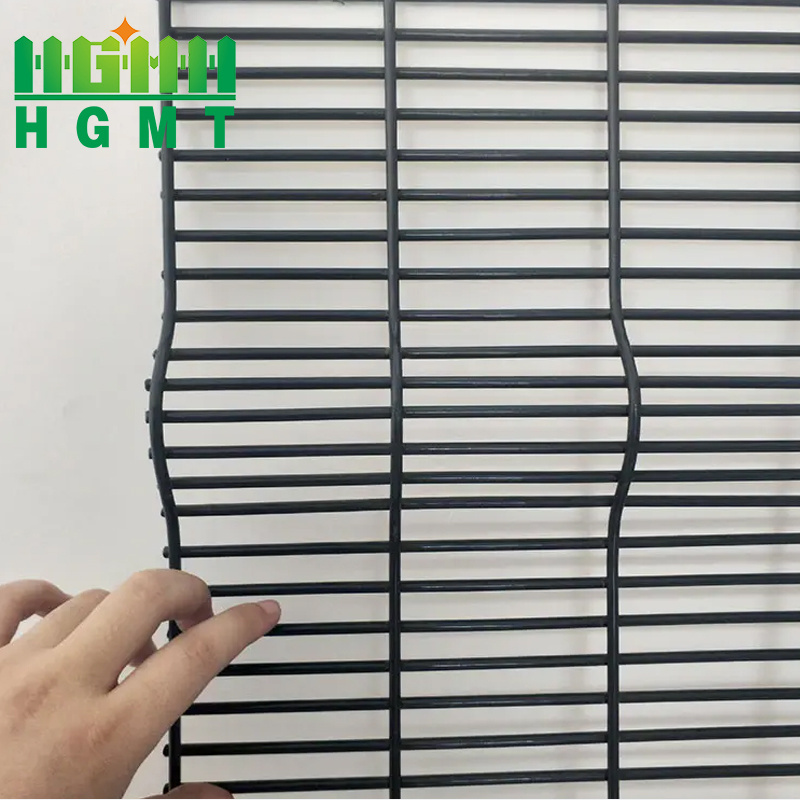 South Africa Clearvu Anti-Climb Prison Fence Panels Wire Mesh Anti Climb 358 High Security Fence