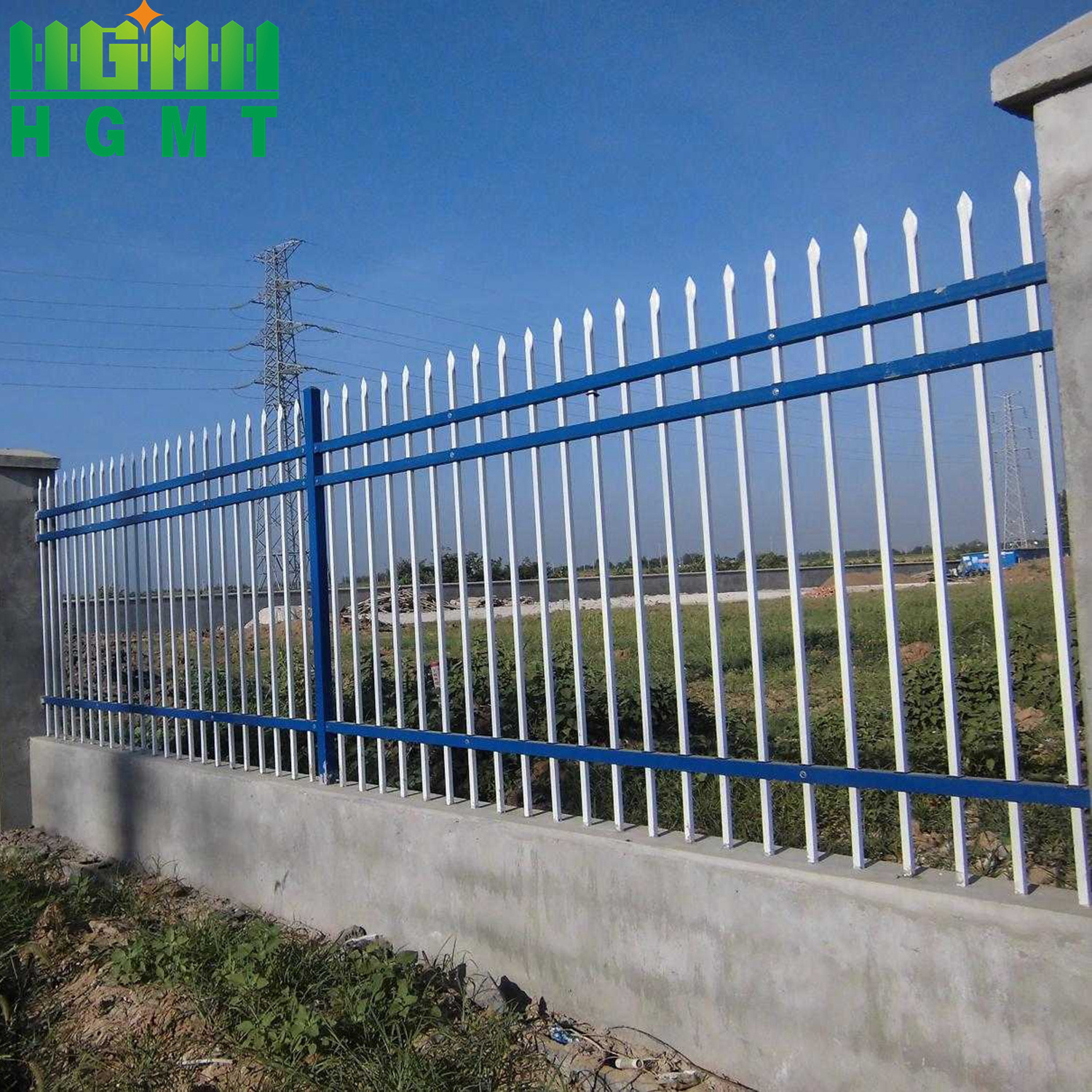 Wholesale Price House Backyard Modern Designs Metal Steel Tubular Fence Panels With Gate