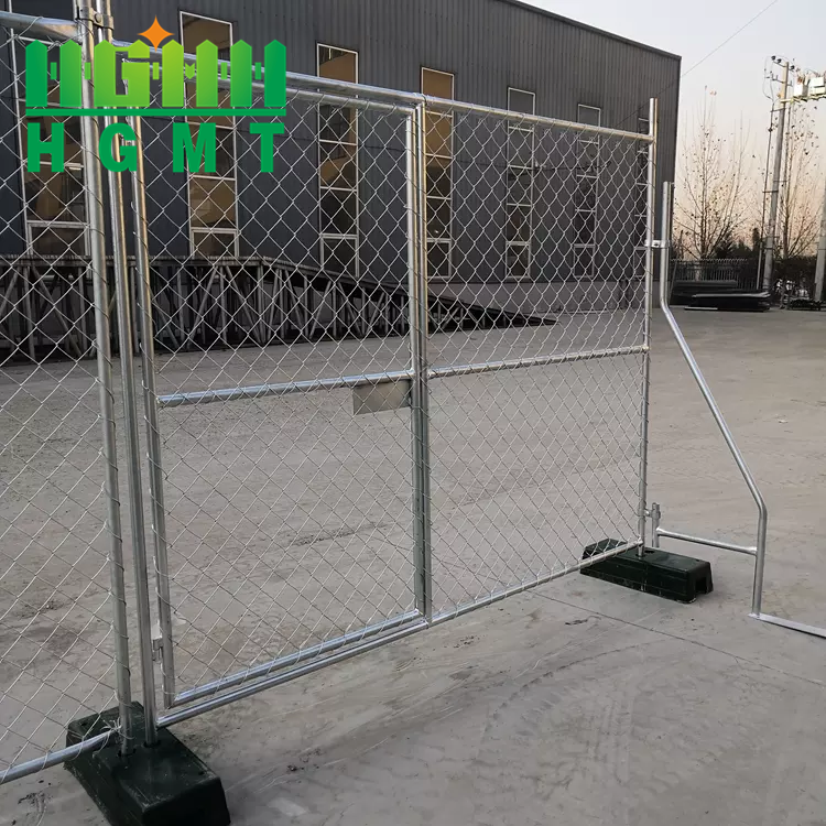 Removable Building Fence American 6x10FT Portable Event Construction Chain Link Temporary Fence For Construction