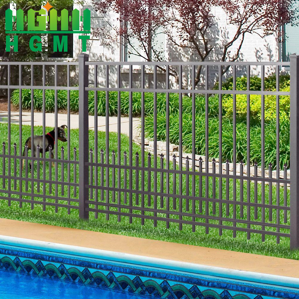 Wholesale Price House Backyard Modern Designs Metal Steel Tubular Fence Panels With Gate