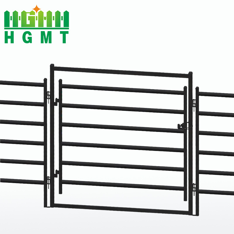 Heavy Duty Livestock Steel Tubing Corral Panels Used As Round Pen 3x3 Galvanized Cattle Horse Fence Panel