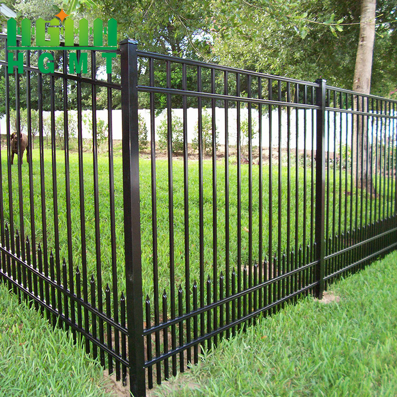 Waterproof Custom Size Villa Spear Tubular Fence and Gate Aluminium Welding Steel Matting Fence Design