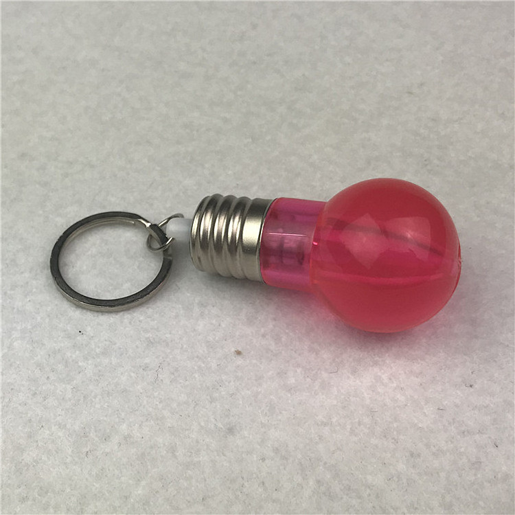 Bright Light LED Flashing Bulb Light Keychain