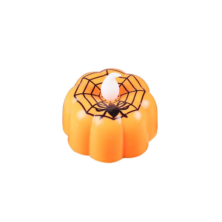 Factory price direct supply Halloween light up flameless pumpkin LED candle