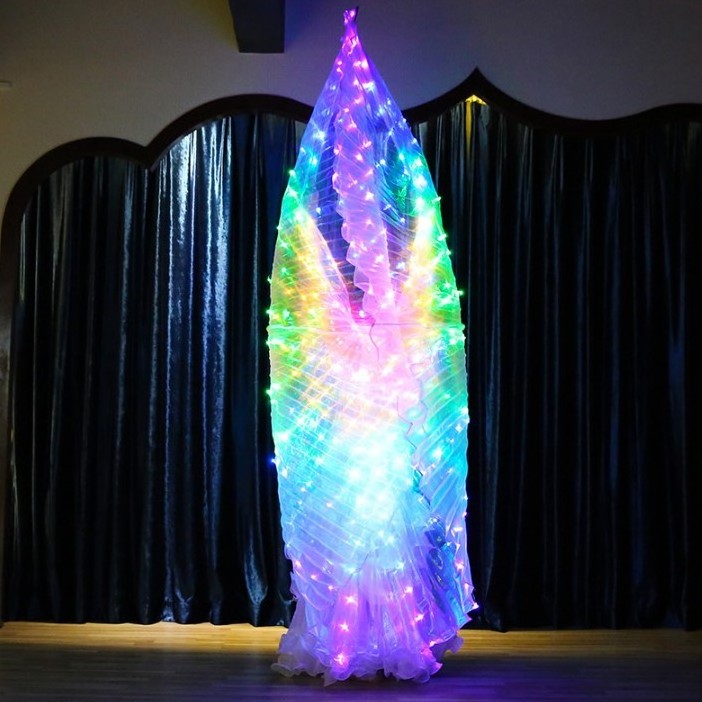 LED light up large belly dance adults fairy wings