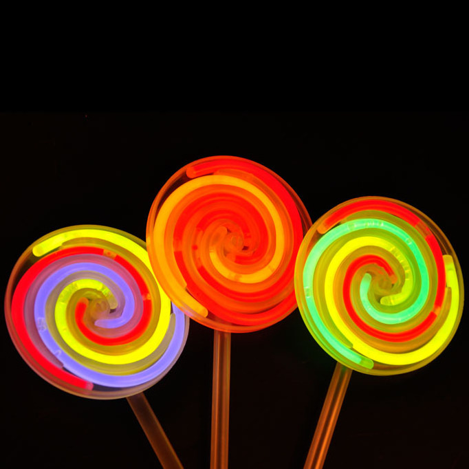 glow stick candy luminous lollipops