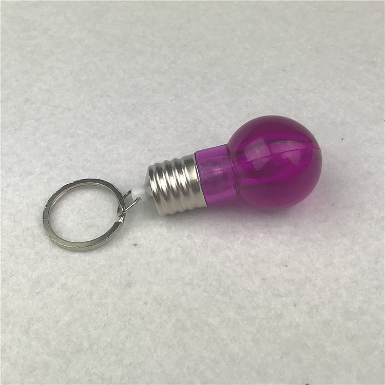 Bright Light LED Flashing Bulb Light Keychain