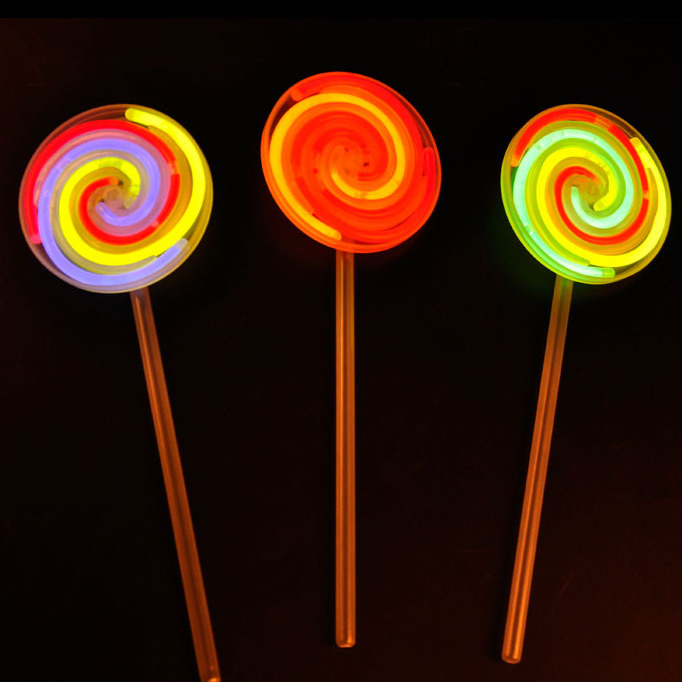 glow stick candy luminous lollipops