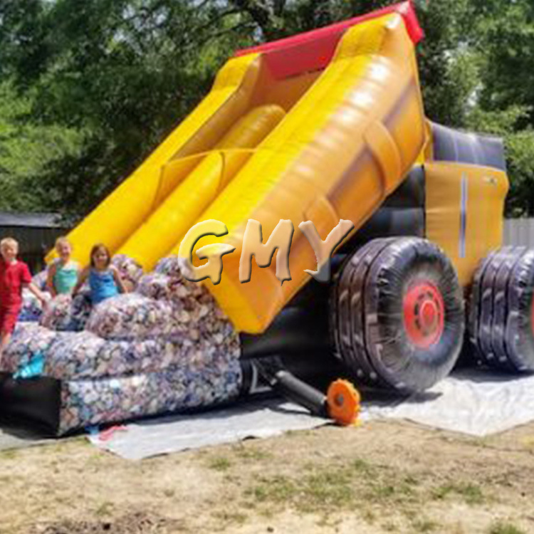 Commercial customized truck shape Inflatable Bouncer combo Inflatable Castle with slide Car Bounce House combo