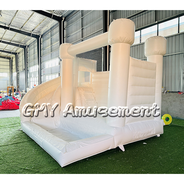 New design mint green colorful bouncy castle bounce house with balloons bounce house commercial with blower