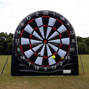 Kids blow up toys axe throwing game board dart carnivals inflatable dart board football shooting for sale