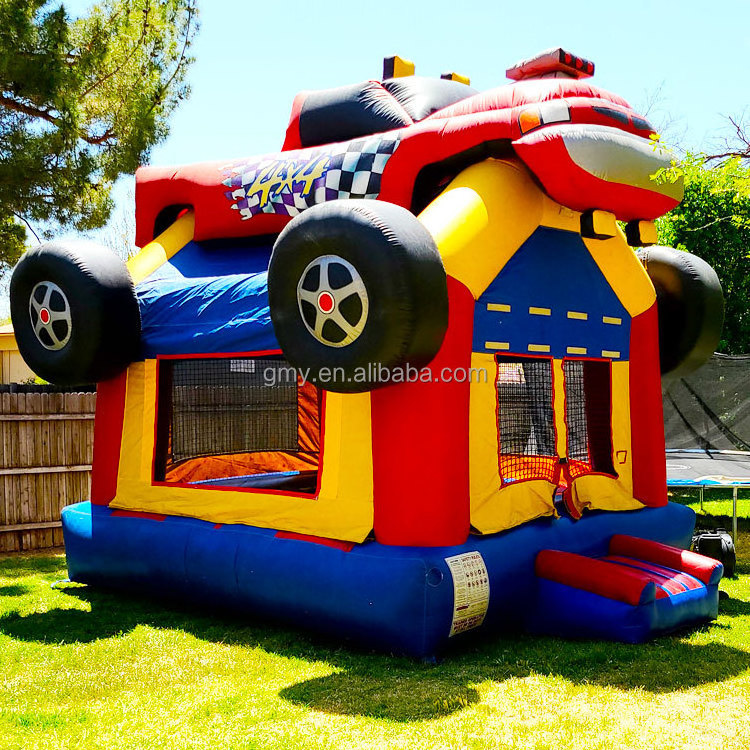 Monster truck inflatable commercial tractor bounce house