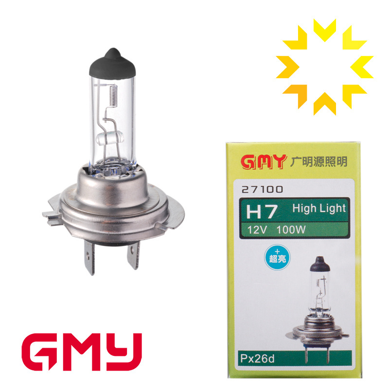 Super White 12v headlight bulbs H7 Halogen Lamp GMY auto car lights