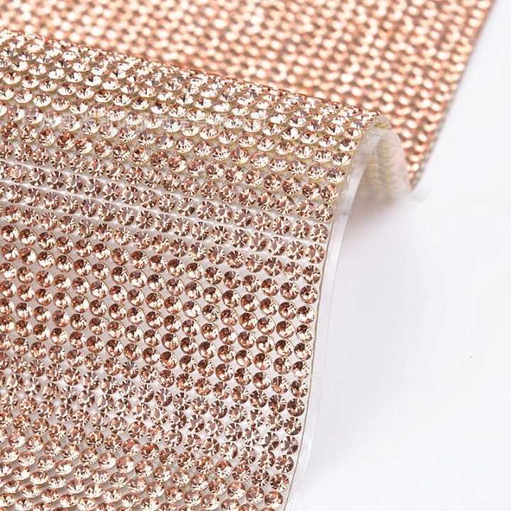 24*40cm top quality' self adhesive ss8 bling rhinestone sticker sheet for nail art