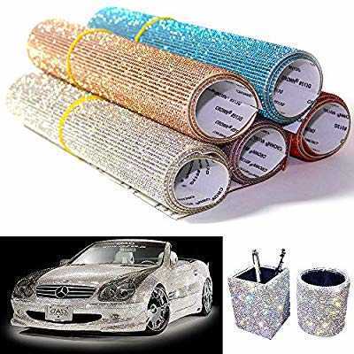 24*40cm top quality' self adhesive ss8 bling rhinestone sticker sheet for nail art