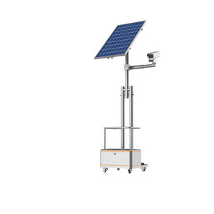 Mobile Trailer Camera Solar Powered Portable Lighting lifting poker Surveillance Solar Light Tower