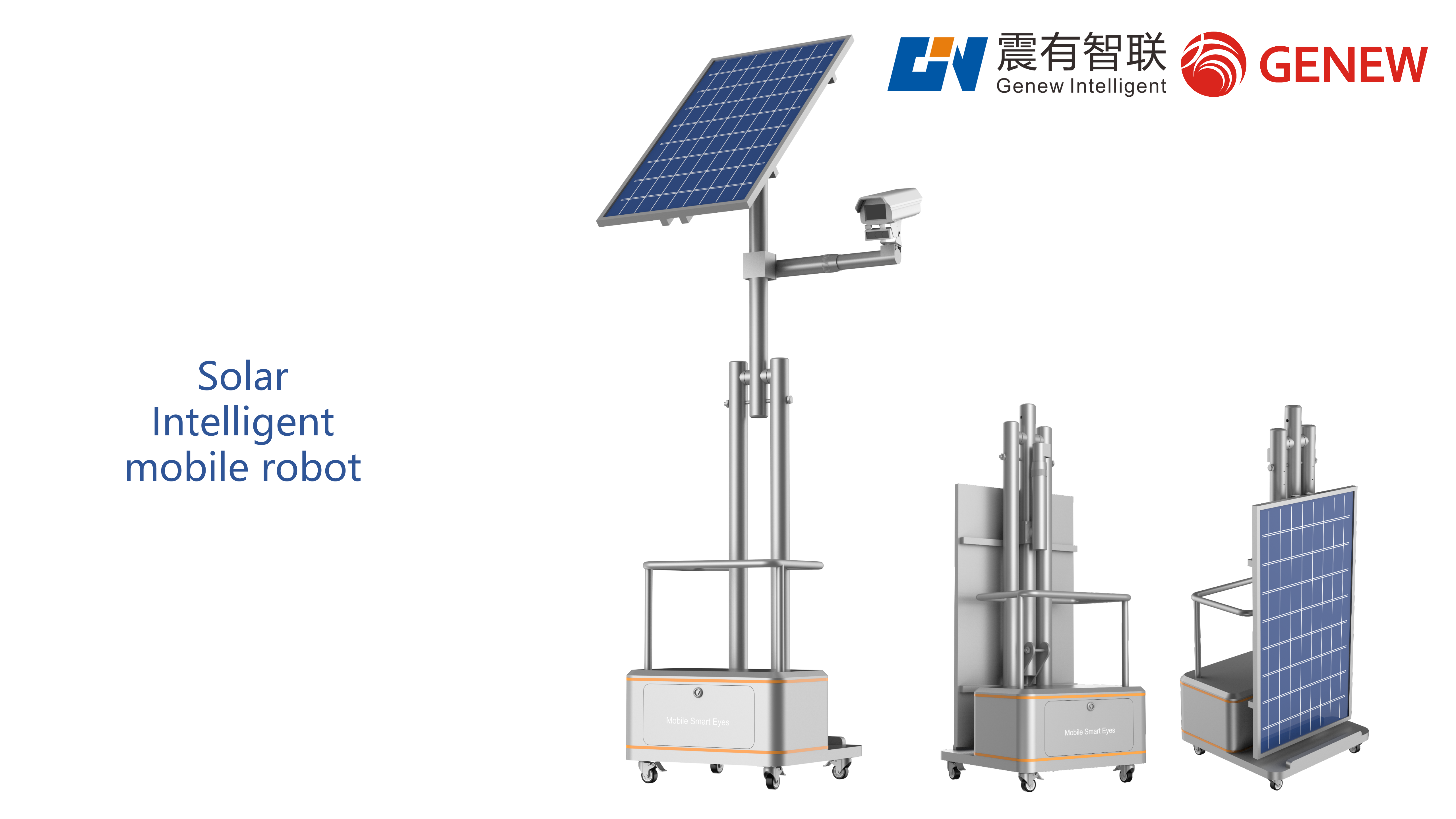 Mobile Trailer Camera Solar Powered Portable Lighting lifting poker Surveillance Solar Light Tower