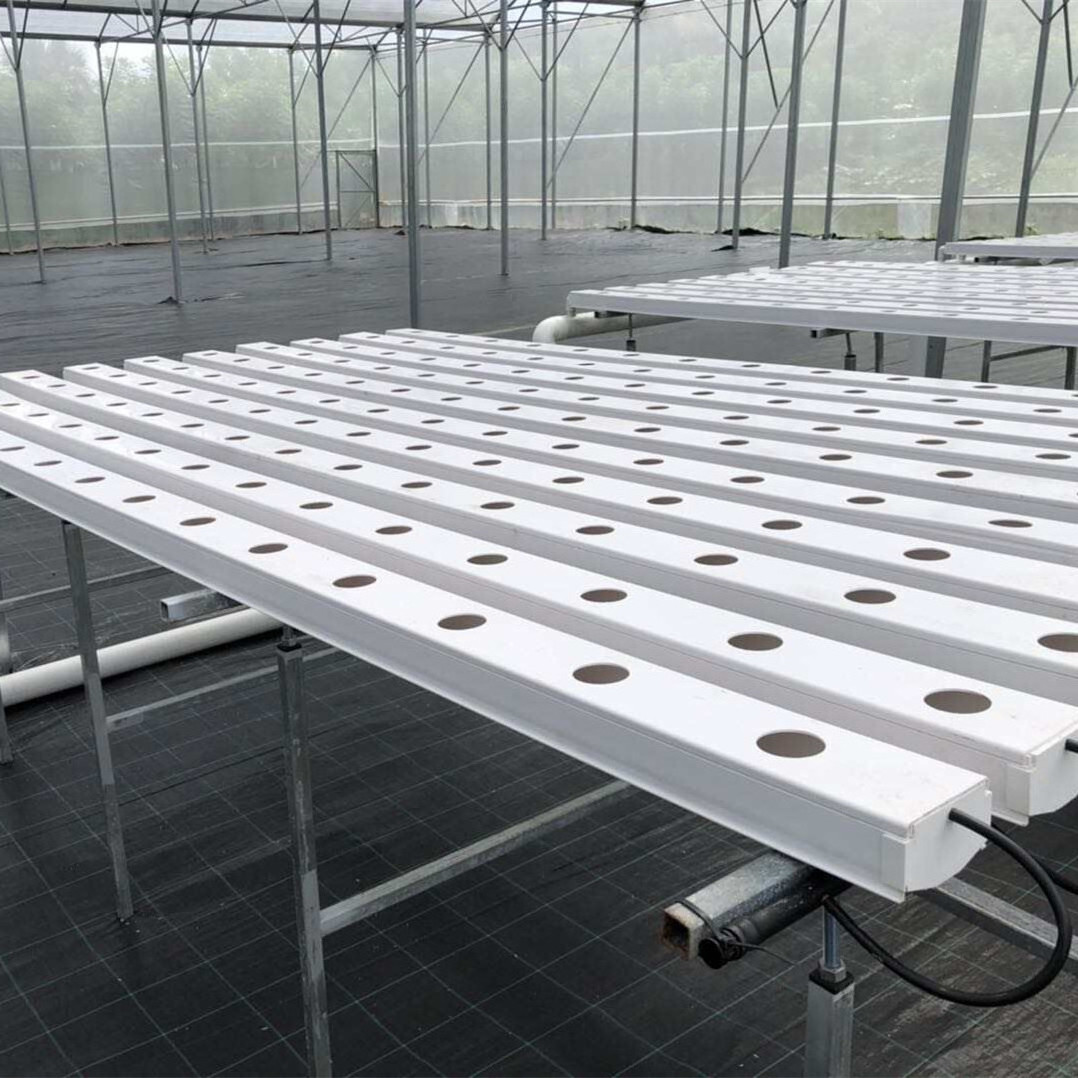 Hydroponics garden farm system hydroponic grow system NFT PVC channel vegetable grow equipments