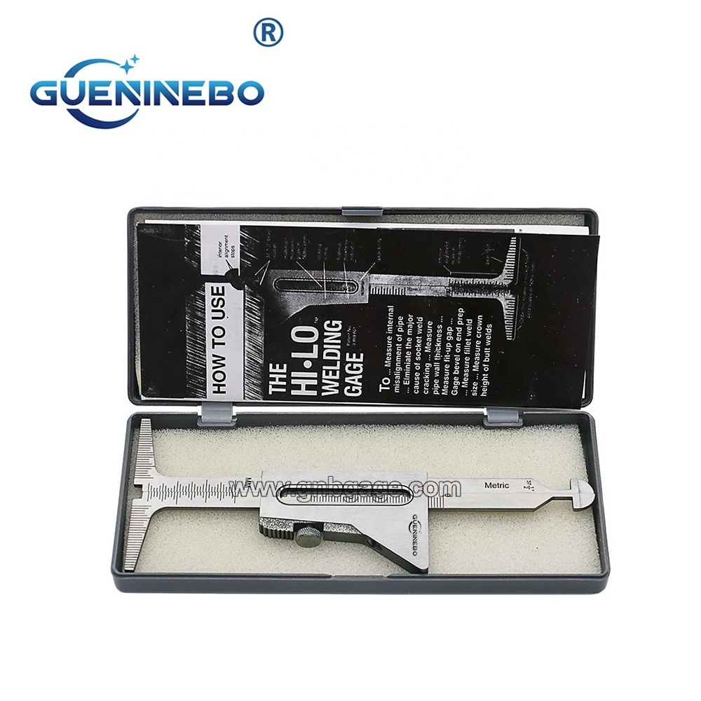 GNB-01 Stainless Steel Construction Both Inch and Metric Fit-Up Welding Inspection CAT #1 Hi-Lo Gauge