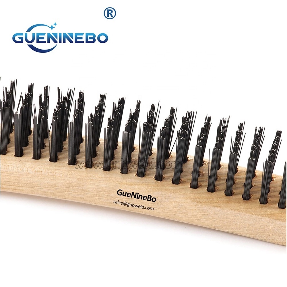 GNBWB-06 Wooden Handle Stainless Steel Wire Brush