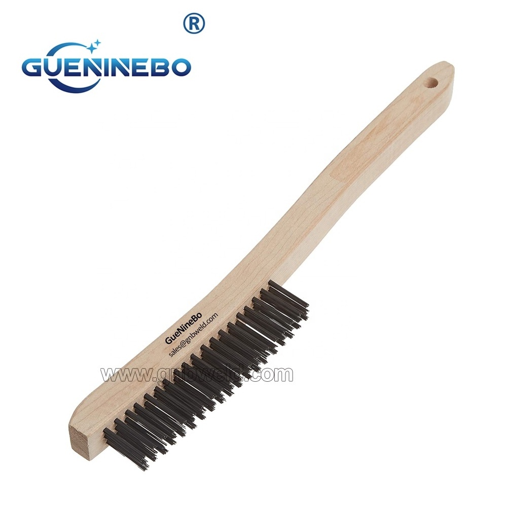 GNBWB-06 Wooden Handle Stainless Steel Wire Brush