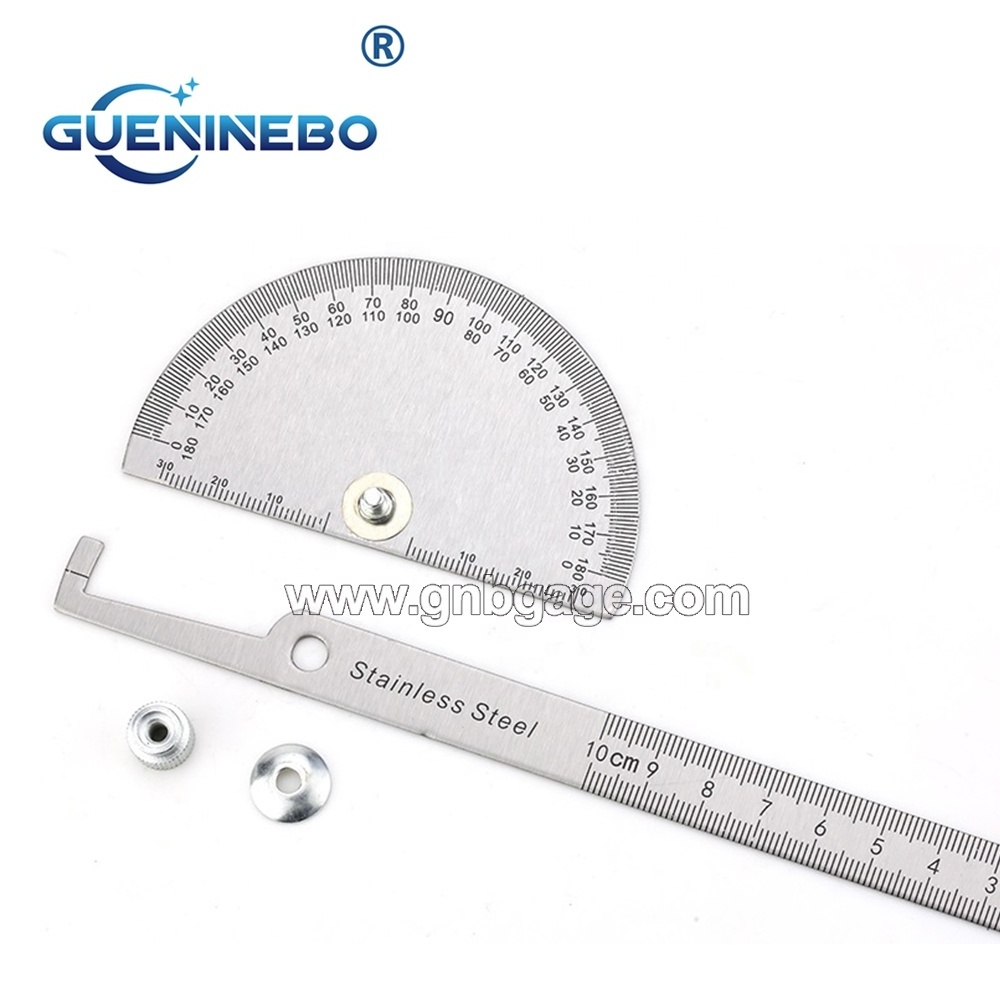 100MM PLATE TYPE PROTRACTOR 0-180 Degree