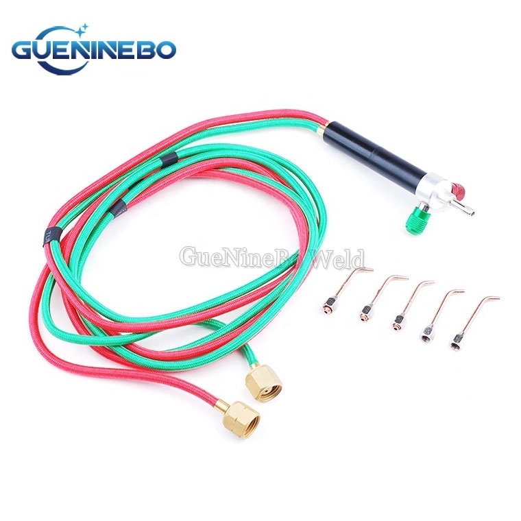 GNBWT-06J Mini Gas Little Welding Torch for Oxygen & Acetylene with 5 Tips For Jewelry Tools