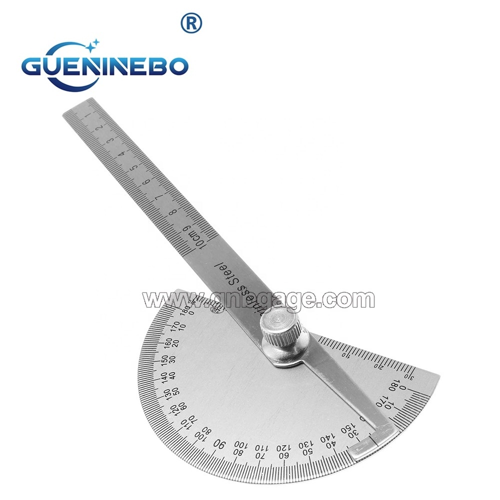 100MM PLATE TYPE PROTRACTOR 0-180 Degree