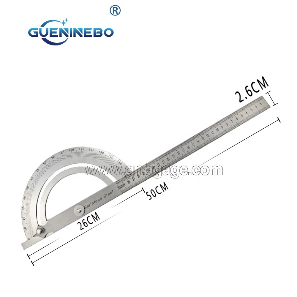 300MM PLATE TYPE 0-180 Industrial Degree Rotary Protractor