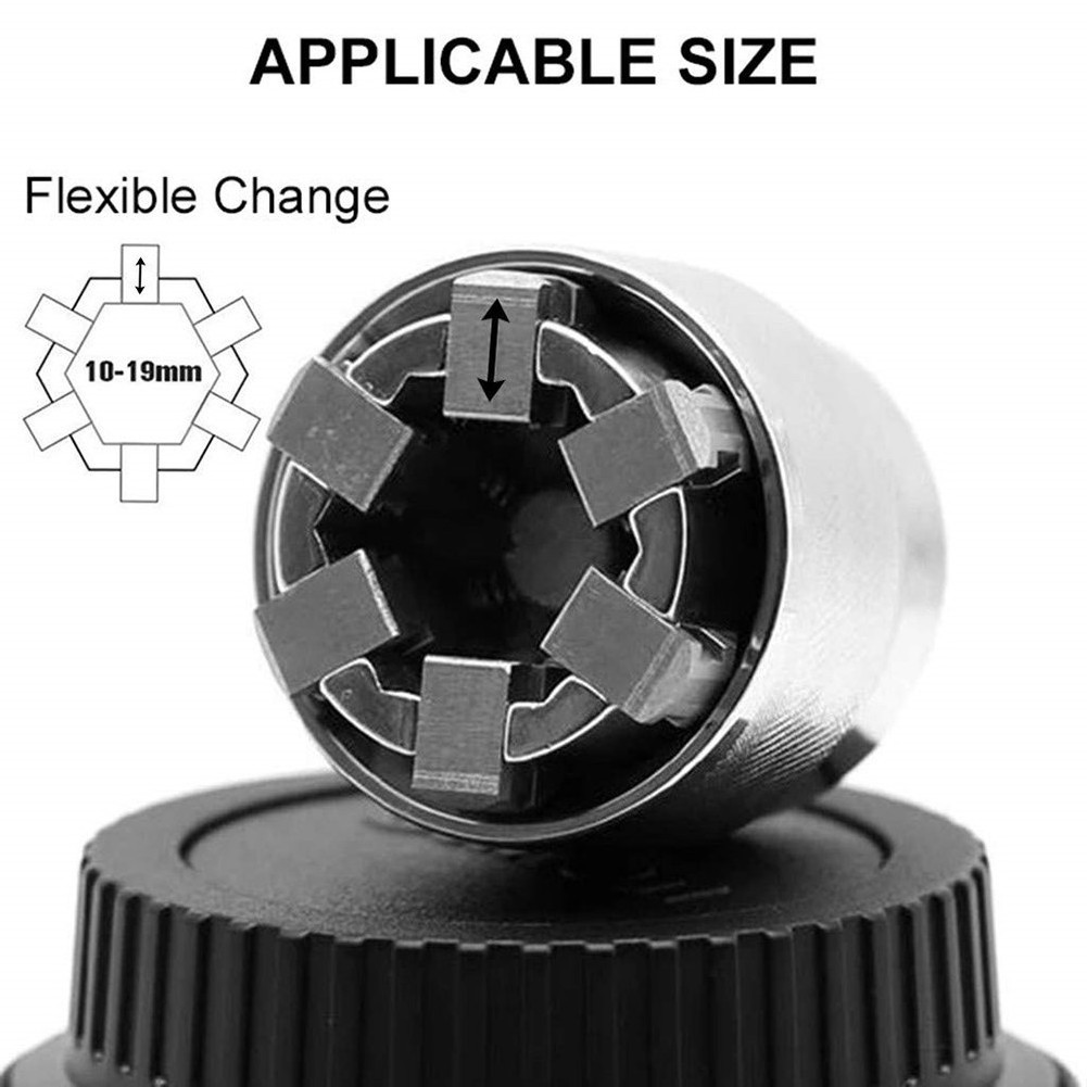 Adjustable Magic universal socket 10mm-19mm universal socket adapter wrench socket repair tool