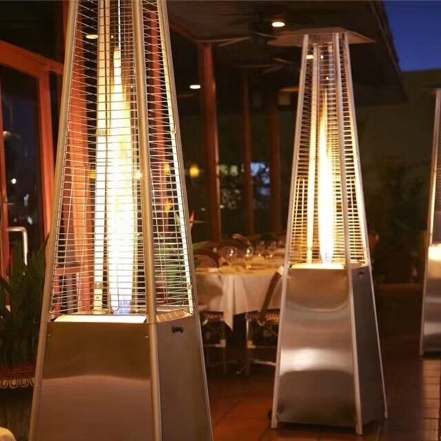 Hot Sale Pyramid Outside Gas Heaters Stainless Steel Propane Outdoor Patio Heater