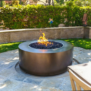 Decorative Modern Design Propane Fire Pit Table Gas Outdoor Corten Steel Fire Pit Nature Gas