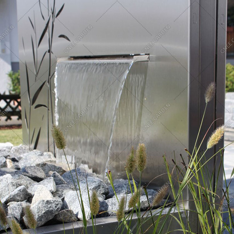 Stainless steel outdoor water rain curtain water fountain decoration waterfall outdoor