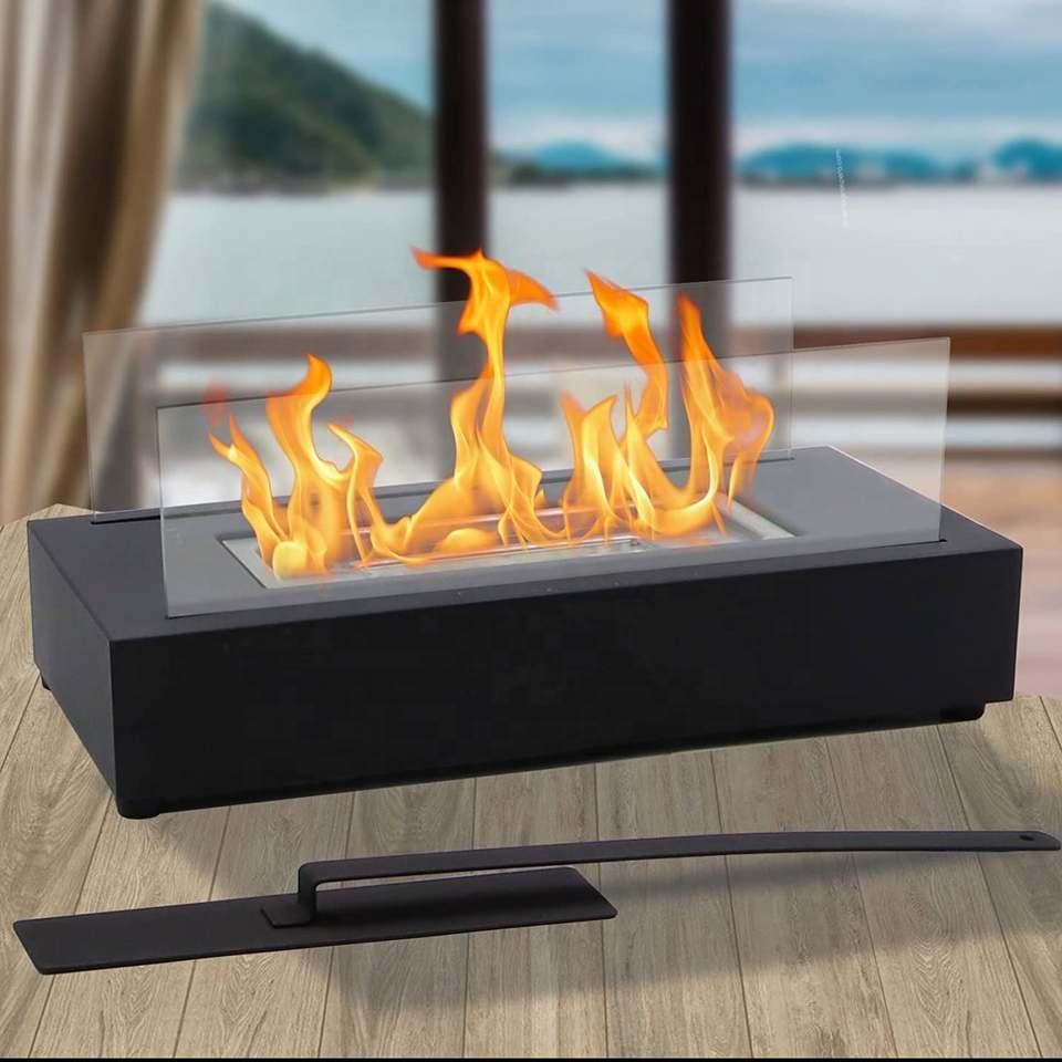 Large Rectangular Outdoor Indoor  fire pit table top fire pit Bioethanol fireplace tabletop fire pit for patio