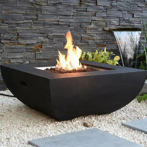 Modern design tabletop gas garten fire pit table