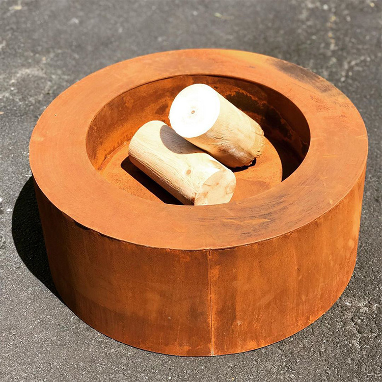 Globe Outdoor Corten Steel Fire pit