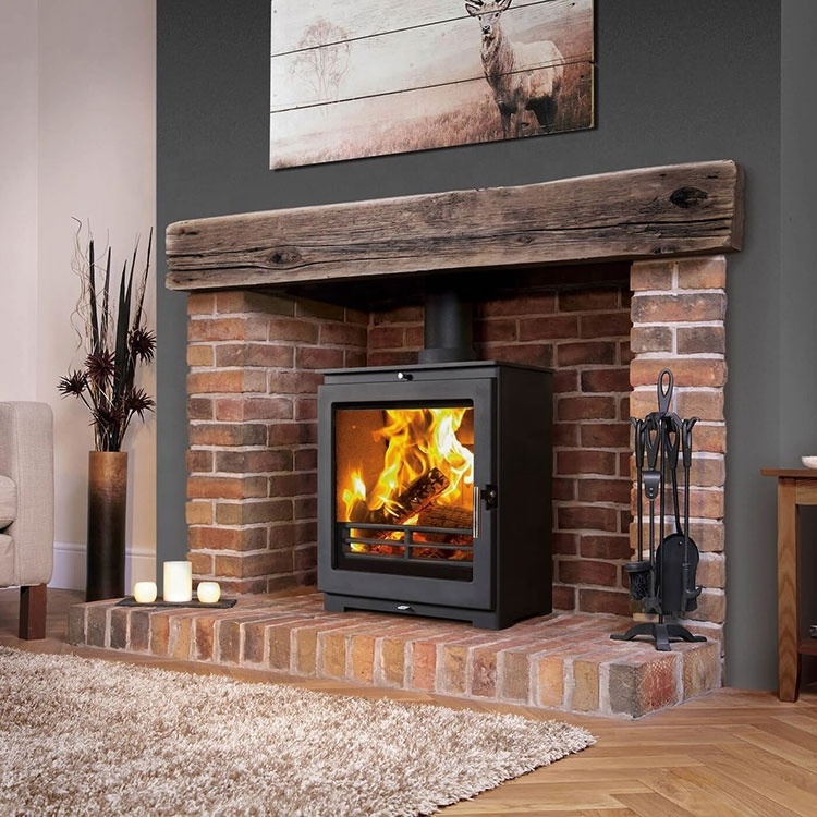 130 mm Flue  Outlet Diameter High Heating Freestanding Wood Burning Fireplaces