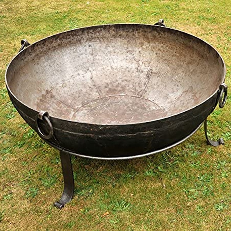 China Wood Burning 60-150cm Corten Steel carbon steel Metal Fire Bowl Outdoor Cauldron Fire Pit