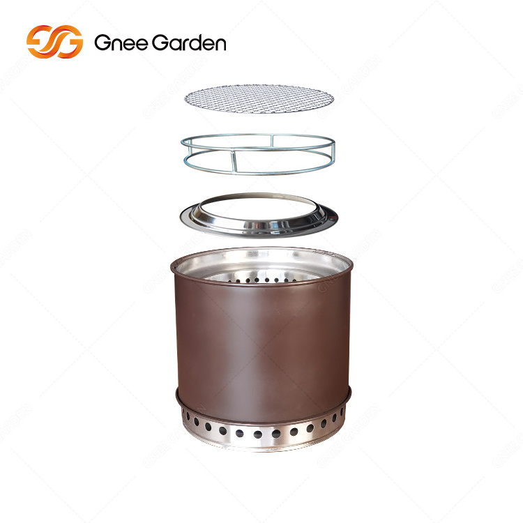 Stainless Steel Round Fire Pits /Outdoor Mini Bbq Firepit