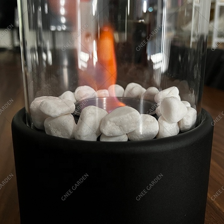 Tabletop Fire Pit Portable Alcohol Fireplace Bioethanol Ventless Table Top Fireplace Clean Burning Real Flame Table Fireplace