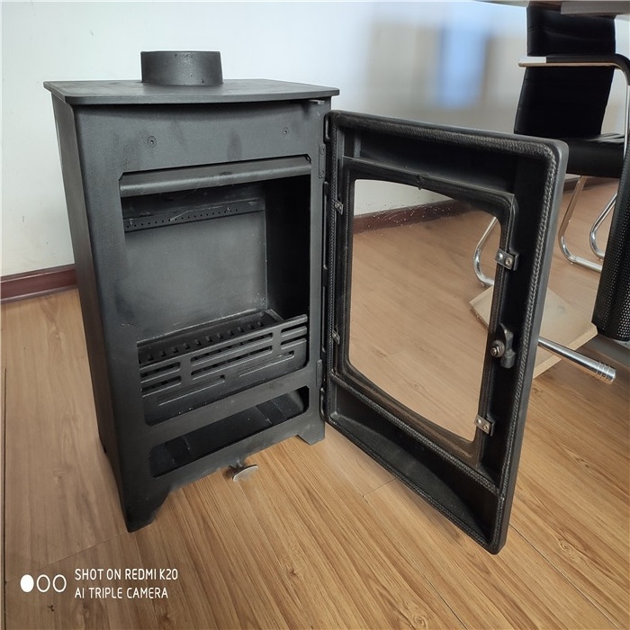 Warming Square Cast Iron Fireplace Classic Design Cast Iron Material Made Long-lasting Wood Burning Fireplaces Gas Fire Place