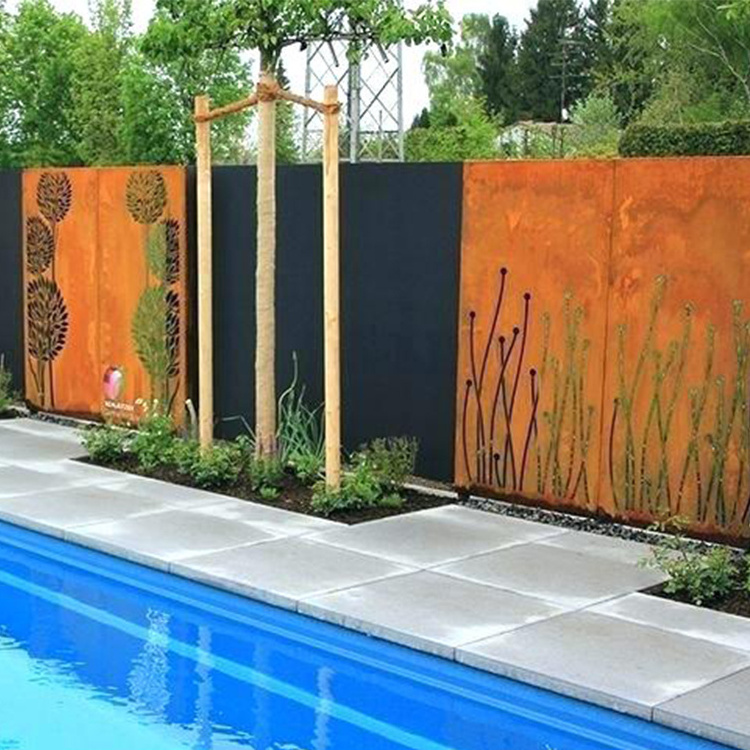 Tropical hotel home decor composite fence panels, garden fence system, fence decoration