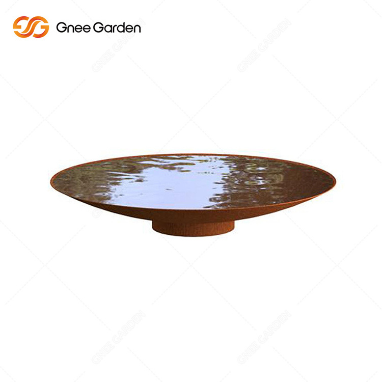 corten fire pit propane steel bowls for fire pits corten steel