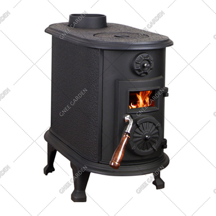 Chinese cast iron wood stove wood burning stove indoor modern smokeless wooden stove