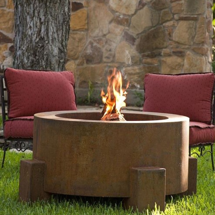 Globe Outdoor Corten Steel Fire pit