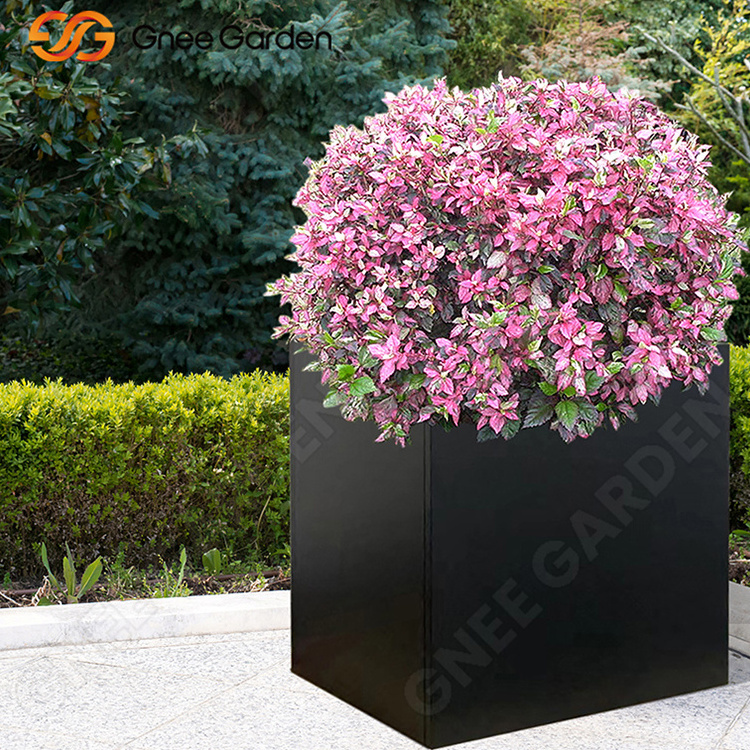 Outdoor garden supplies flower planter pot metal flower for home decor