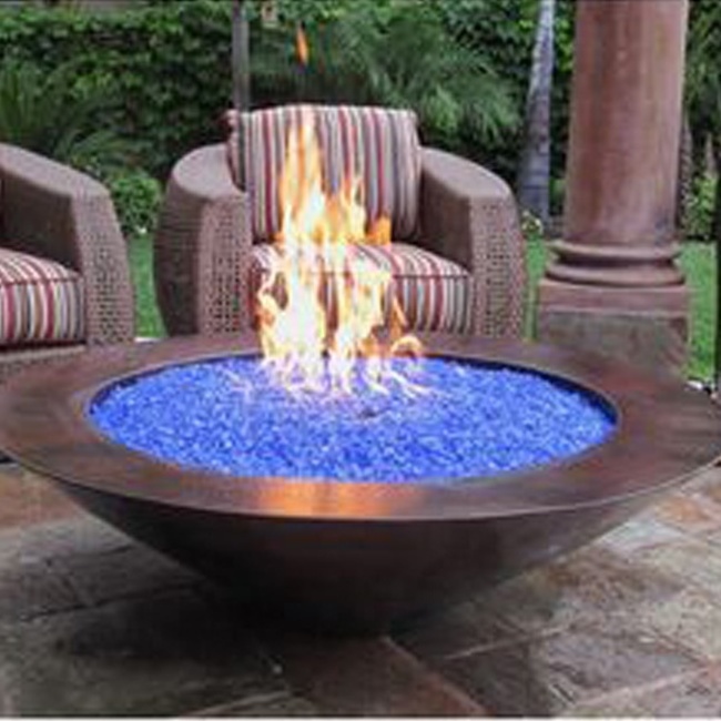 Globe Outdoor Corten Steel Fire Pit Heavy Duty Firepit