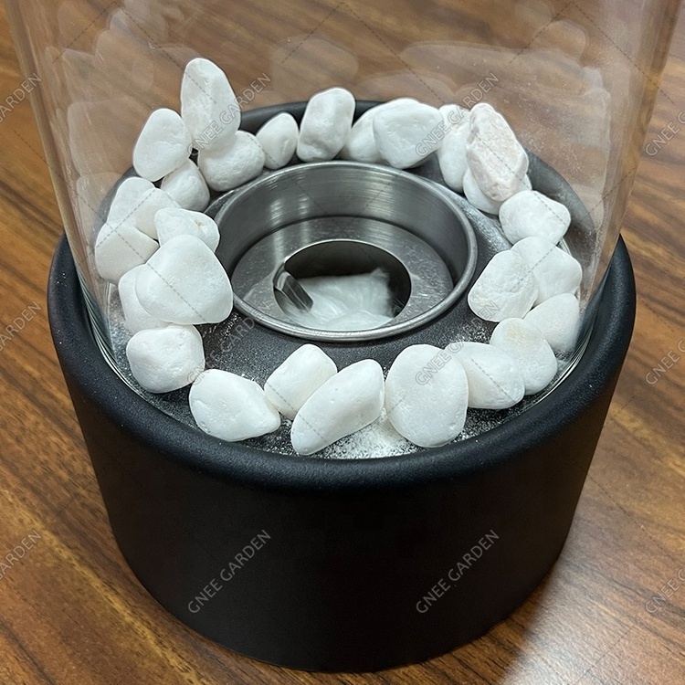 Real Smokeless Flame Indoor Portable Garden Fire Pit Bowl Ventless Mini Tabletop Ethanol Fireplace Outdoor Bioethanol Fireplace