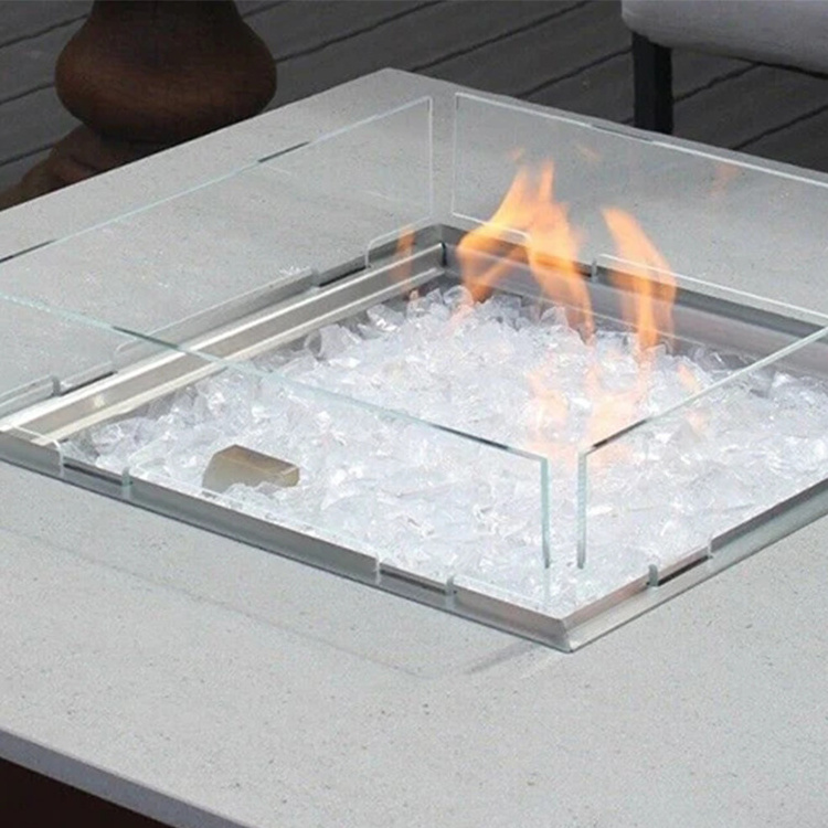 Modern design tabletop gas garten fire pit table